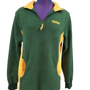 Vintage NFL Green Bay Packers 1/4 Zip Fleece Size Large‎ Women's
